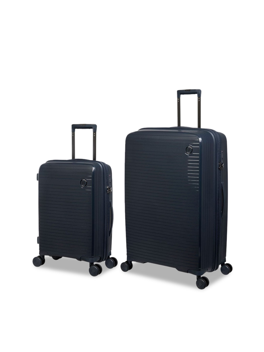 

IT luggage Set Of 2 Hard-Sided Large Trolley Suitcase, Blue