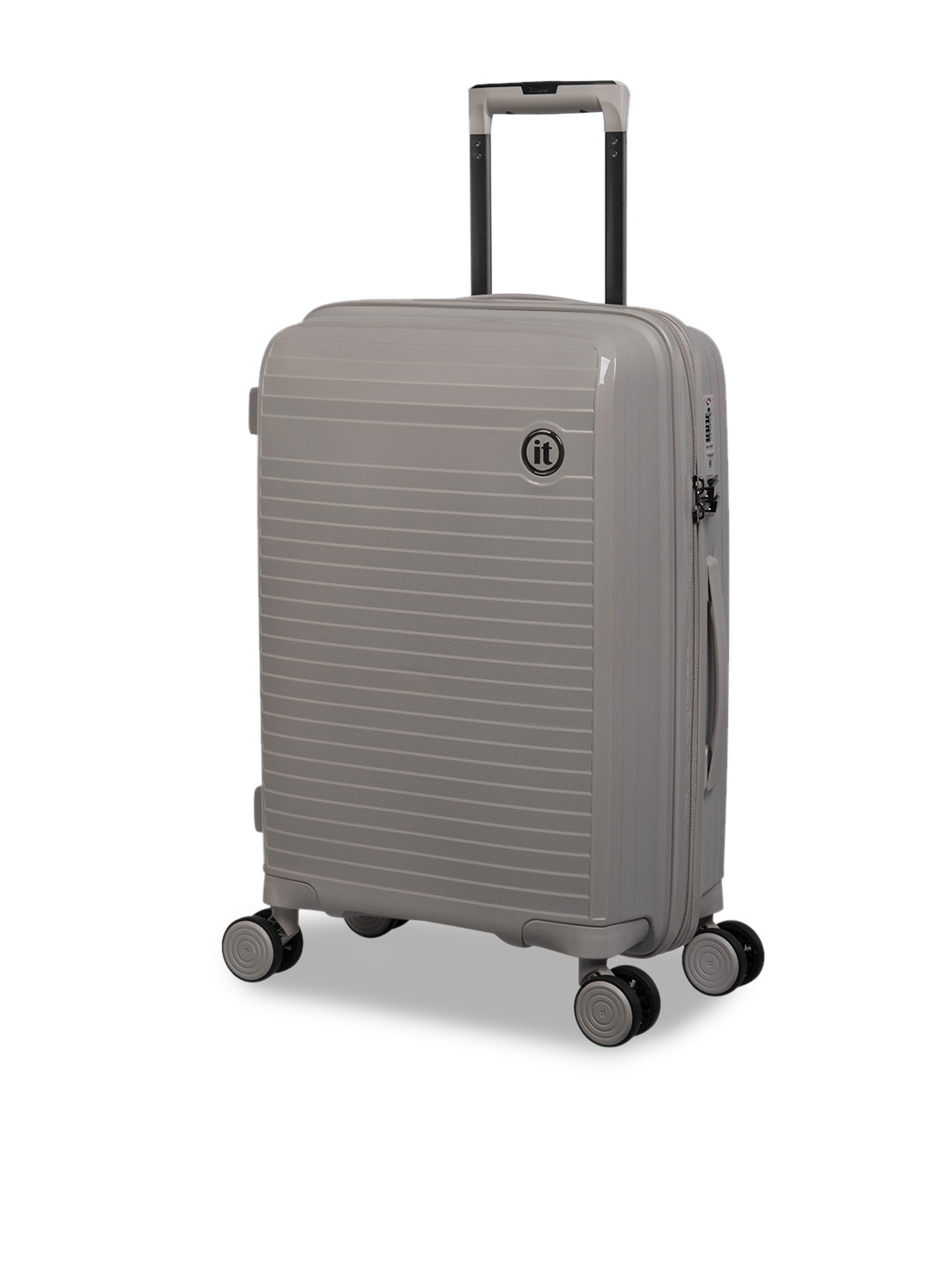 

IT luggage Spontaneous Striped Hard Sided Trolley Suitcase-58 Cm, Beige