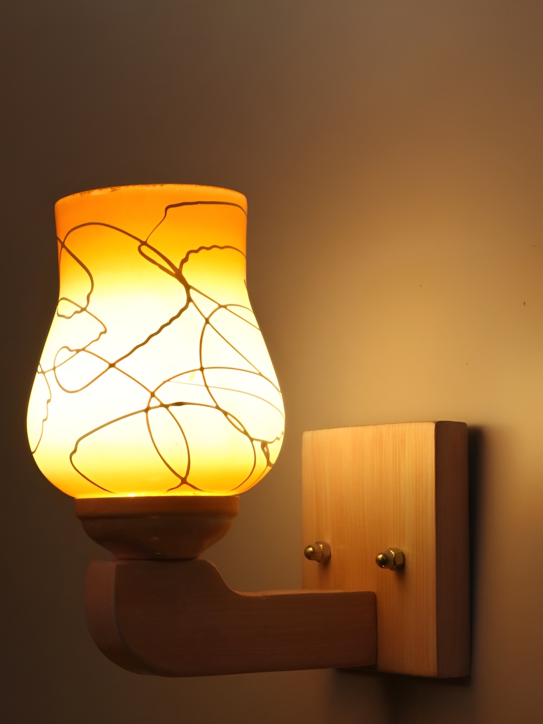 

Afast White & Orange Glass Wall Lamp