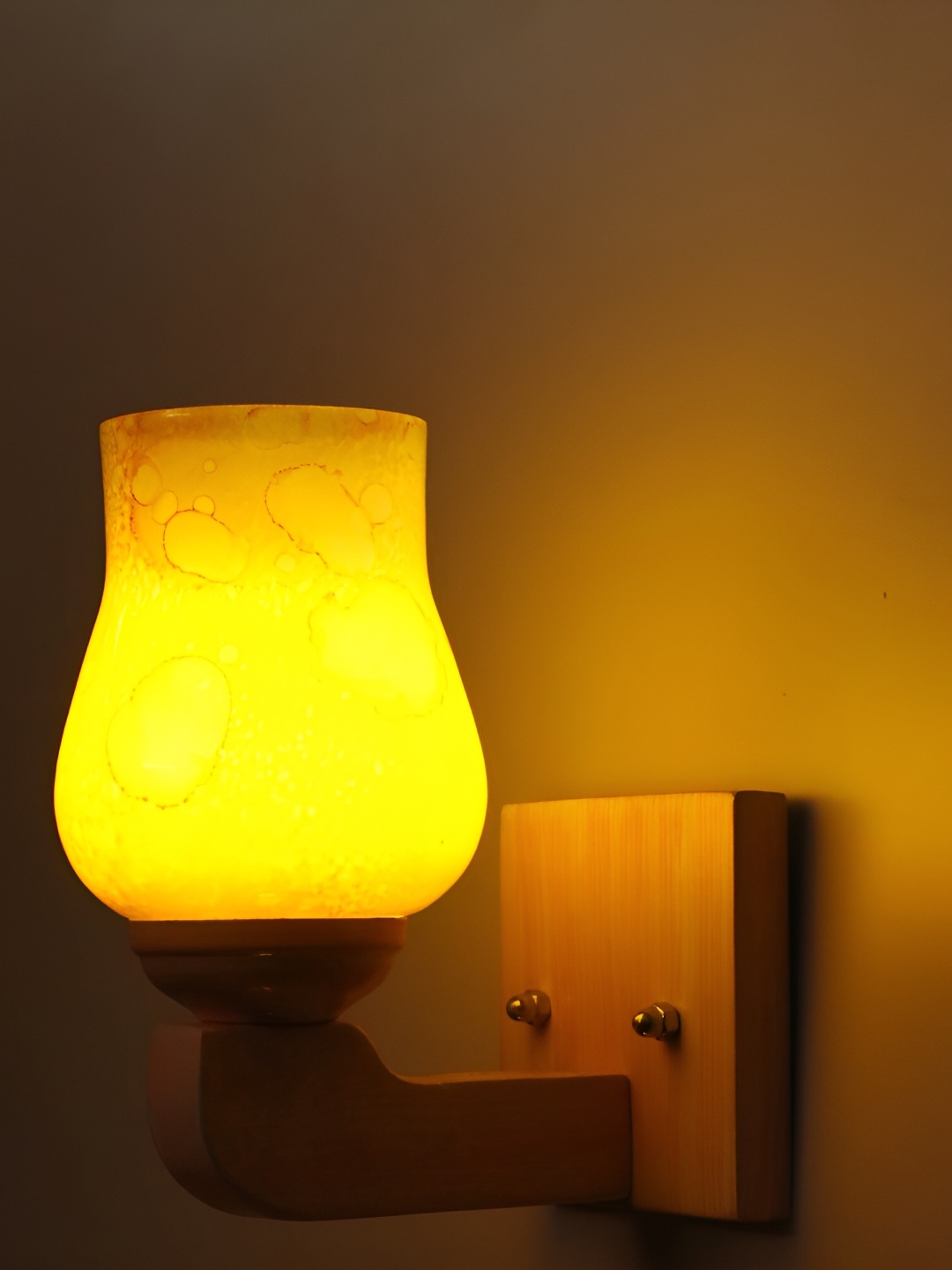 

Afast Yellow Cylinder Glass Wall Lamp
