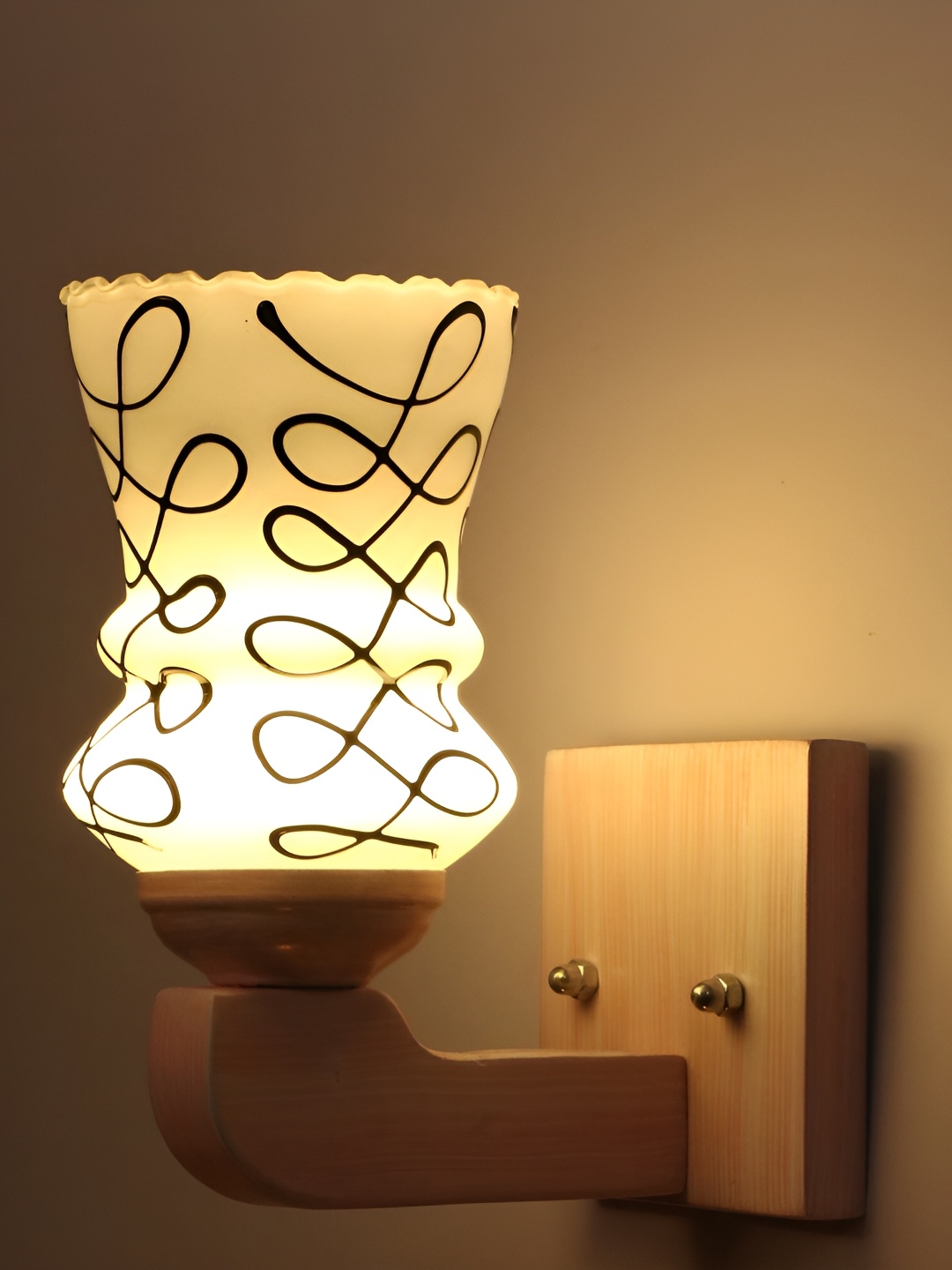 

Afast White Abstract Glass Wall Lamp