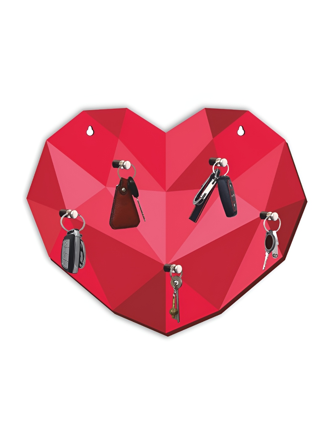 

CVANU Red Wooden Key Holders