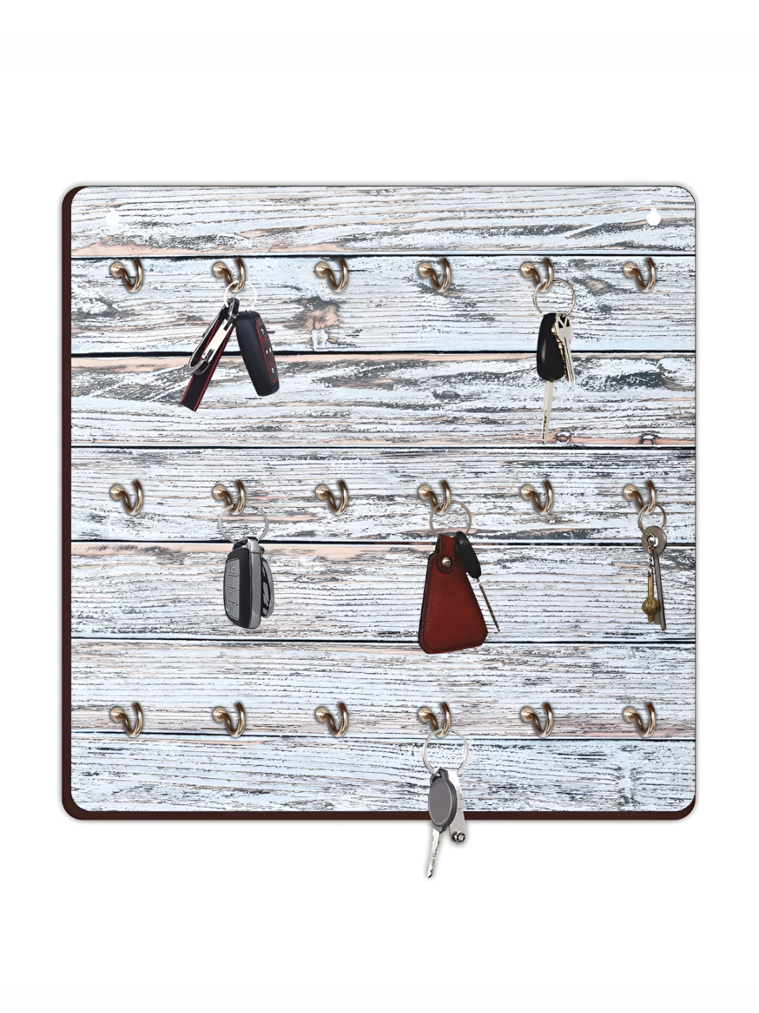 

CVANU White & Grey Wooden Key Holders
