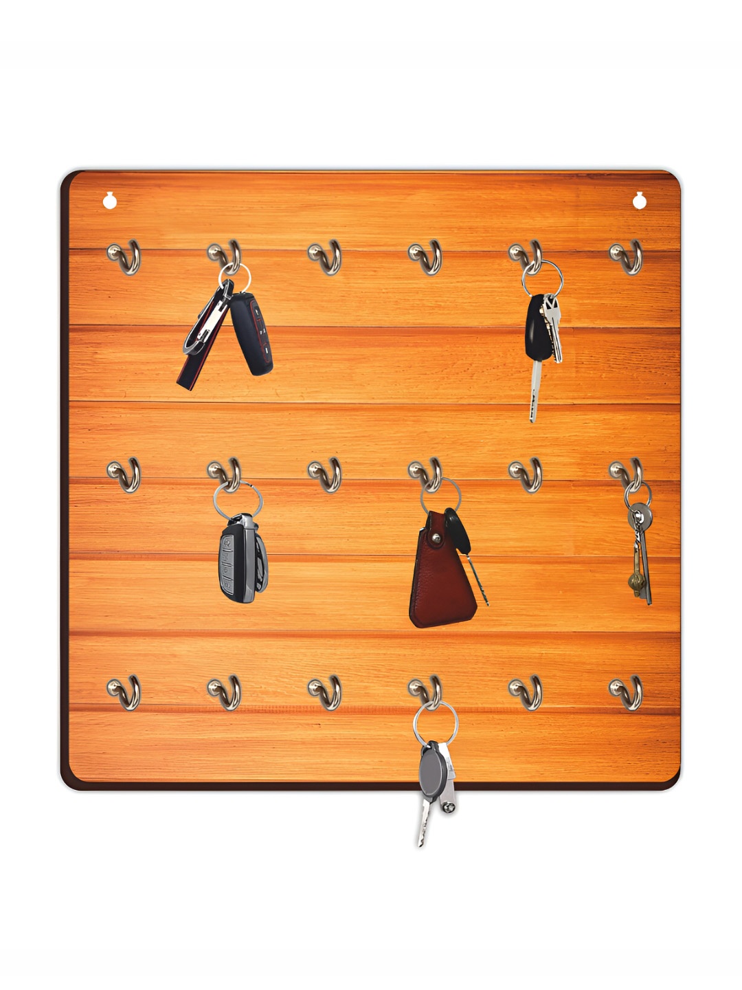 

CVANU Brown Solid Wooden Key Holders