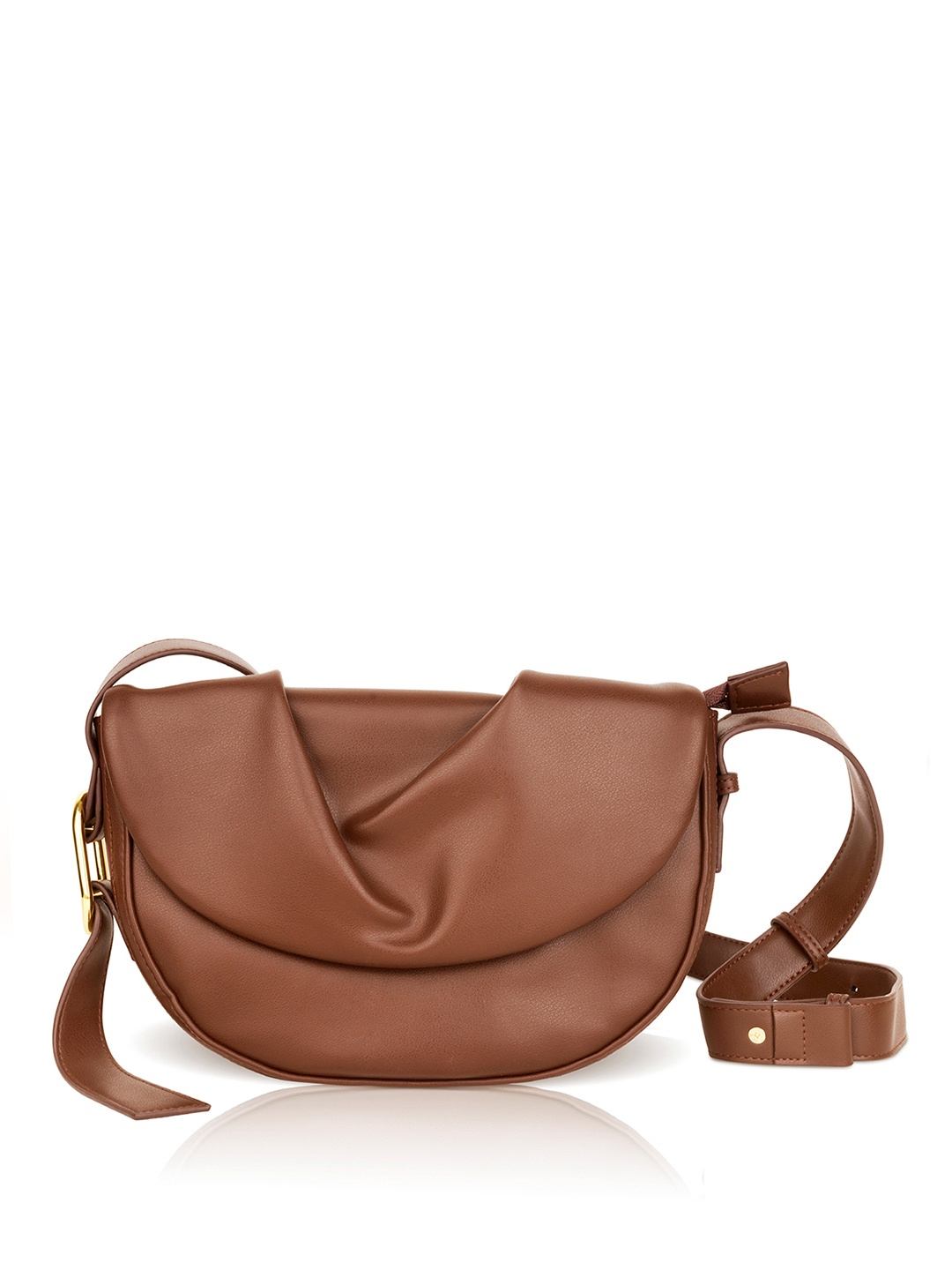 

Angeline Structured Sling Bag, Brown