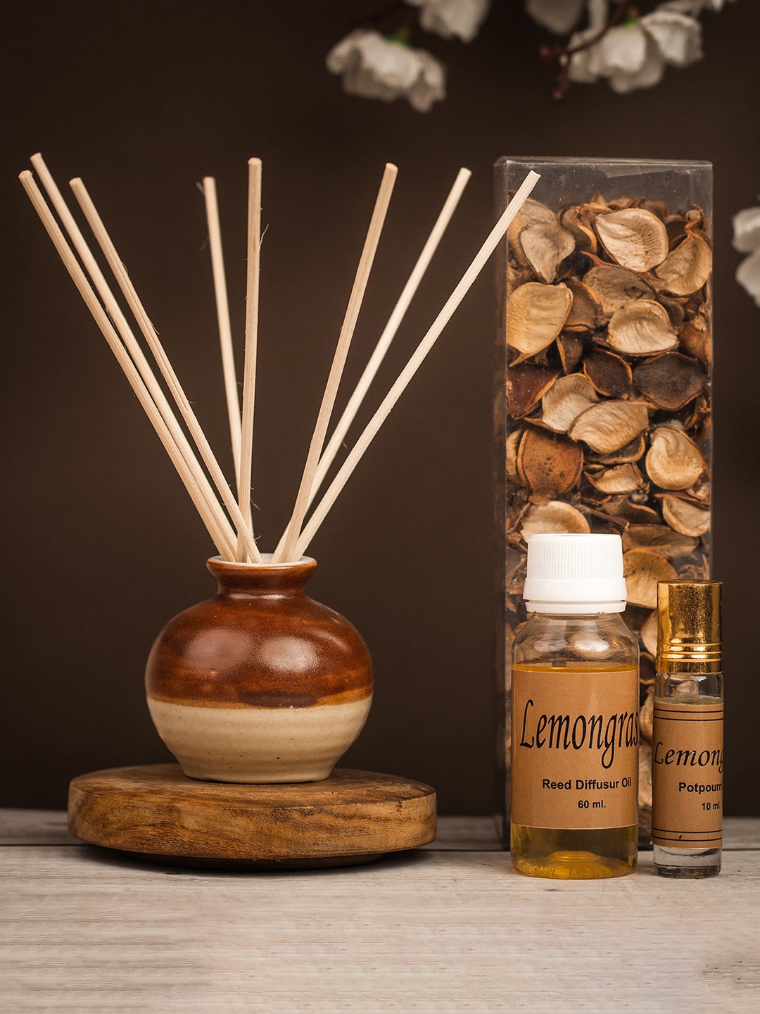 

AuraDecor Brown Lemon Fragrance Aroma Oil Diffuser