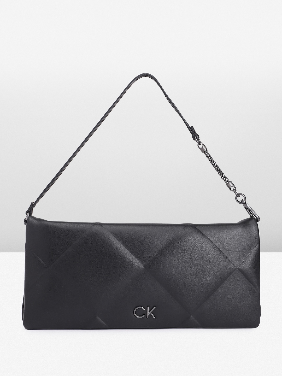 

Calvin Klein Women Quilted Satchel, Black