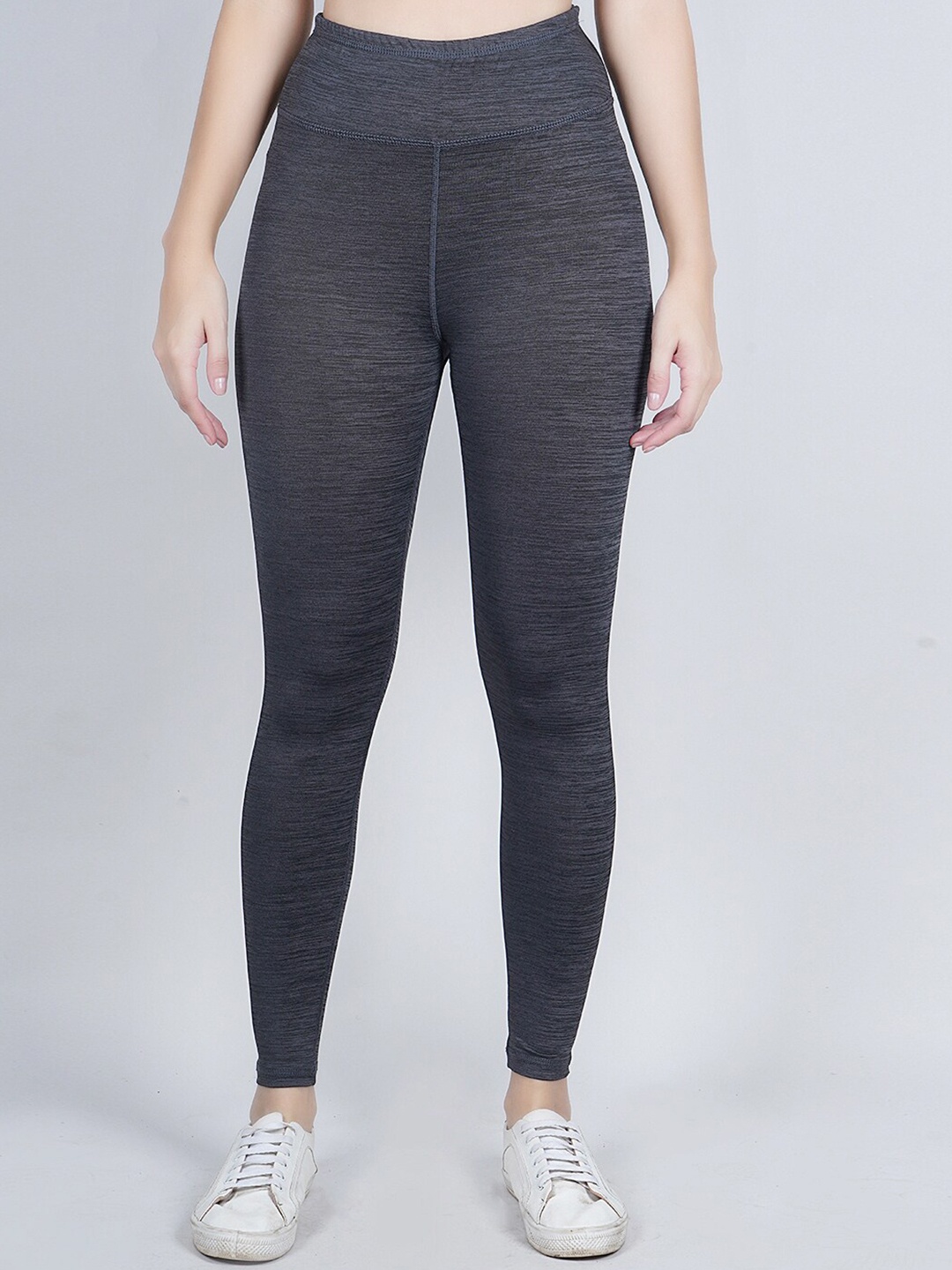 

NEVER LOSE Women Ankle Length Sports Tights, Grey