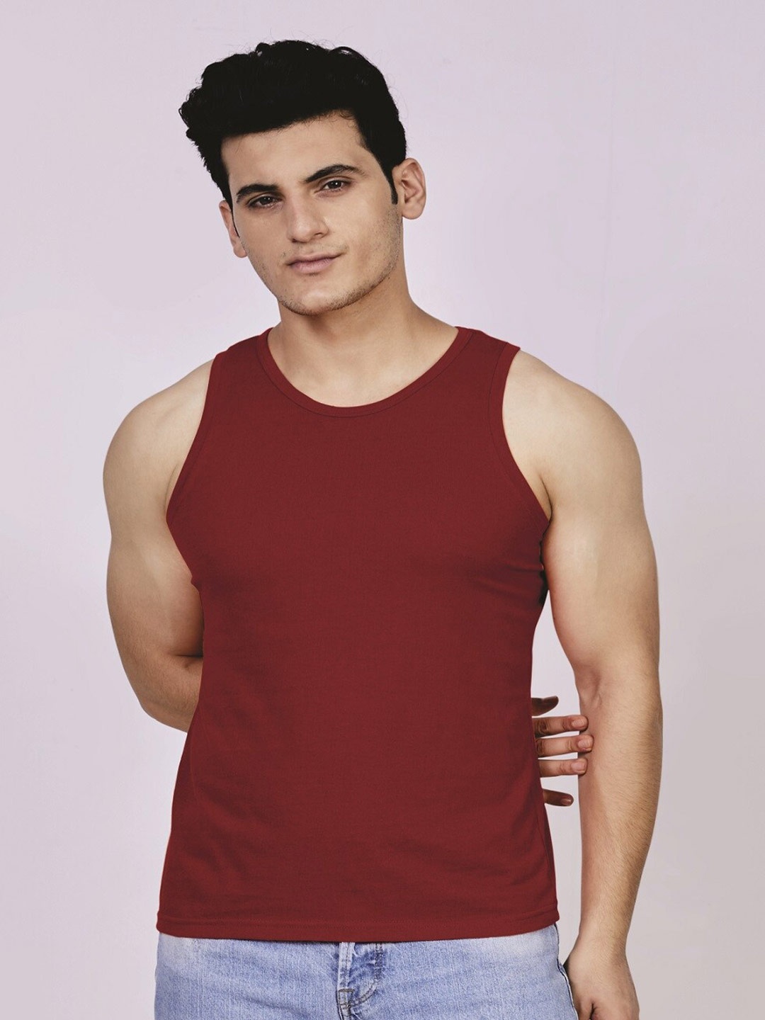 

ecott Bio Finish Cotton T-shirt, Maroon