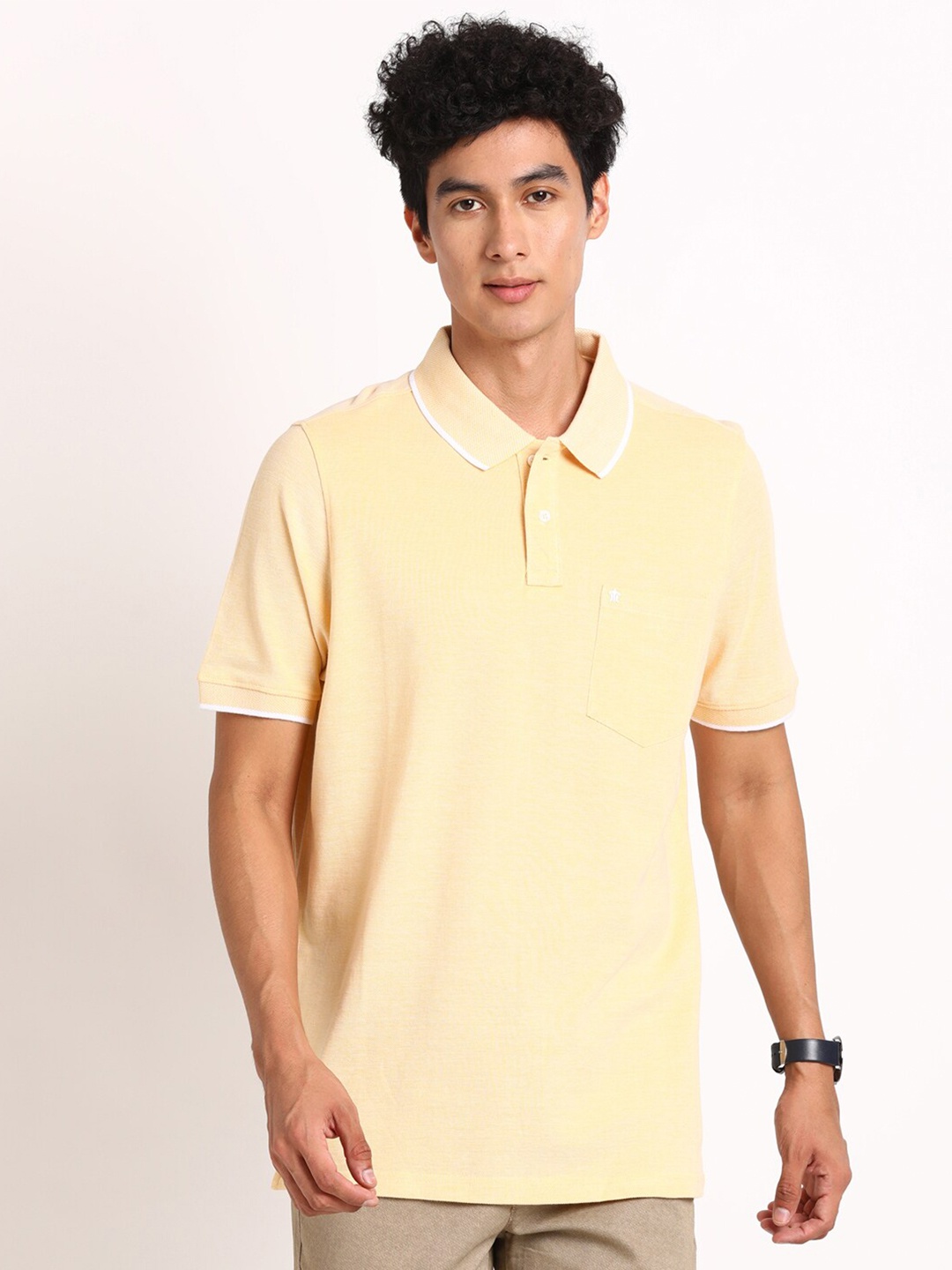 

Turtle Slim Fit Pure Cotton T-shirt, Cream