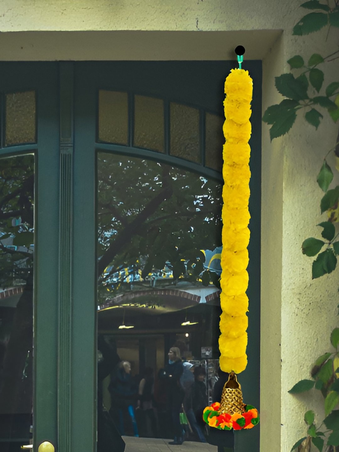 

iHandikart Yellow & Red 20 Pieces Hanging Marigold Artificial Flowers