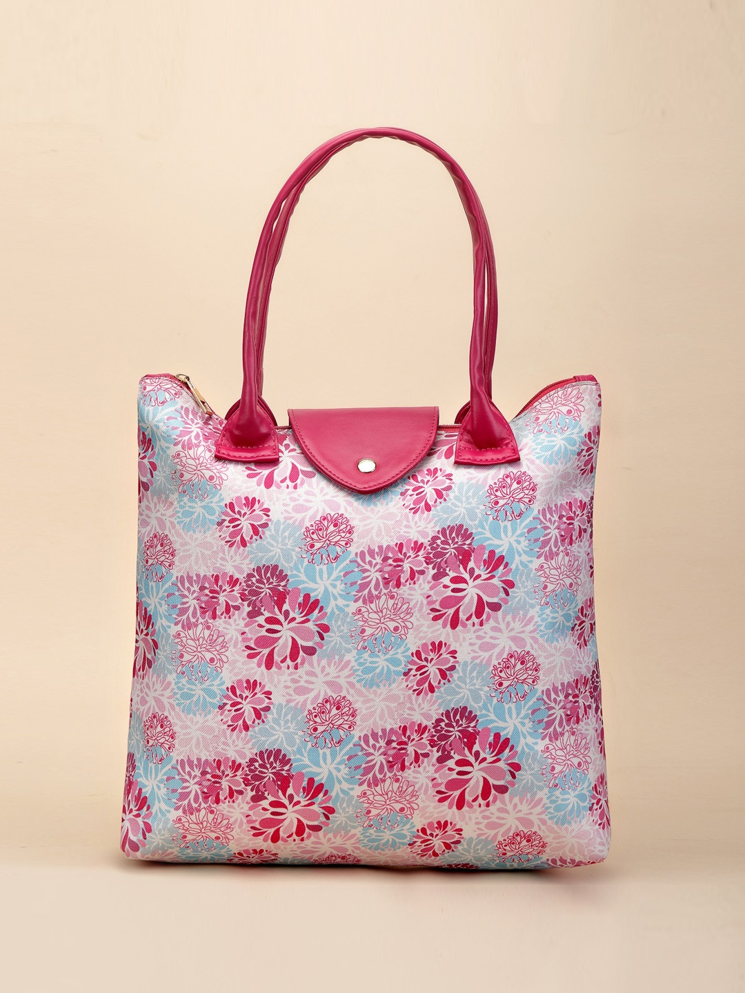 

DressBerry Floral Printed Oversized Tote Bag, Pink