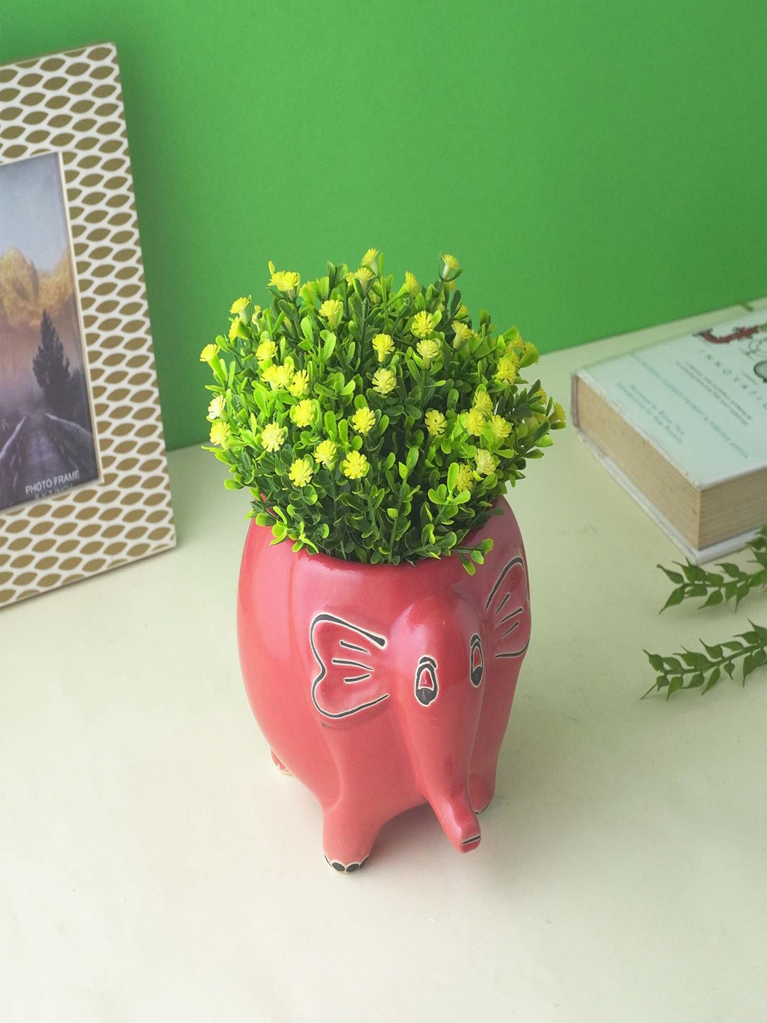 

The Decor Mart Red Textured Ceramic Jumbo Planters