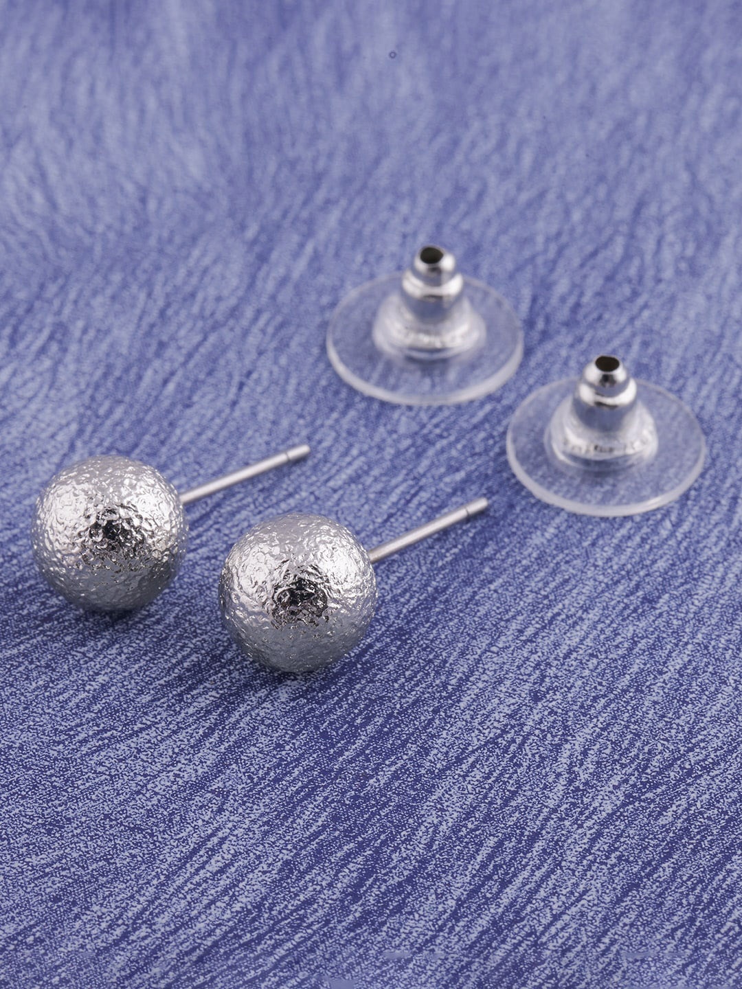 

DressBerry Gold-Plated Studs Earring, Silver
