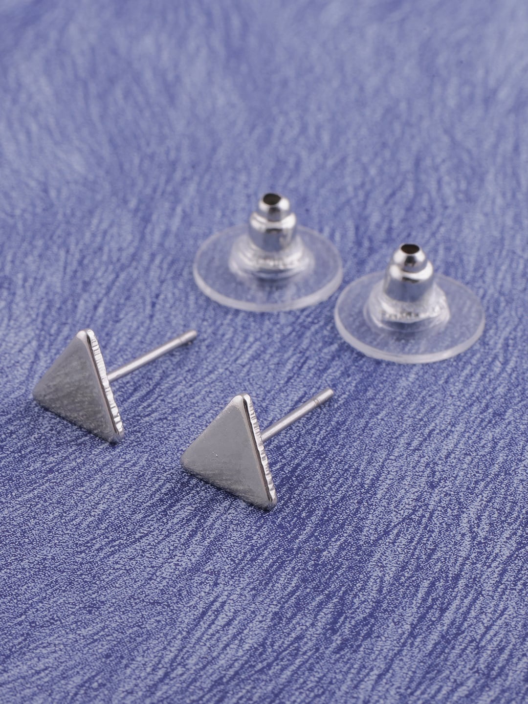 

DressBerry Gold-Plated Studs Earring, Silver