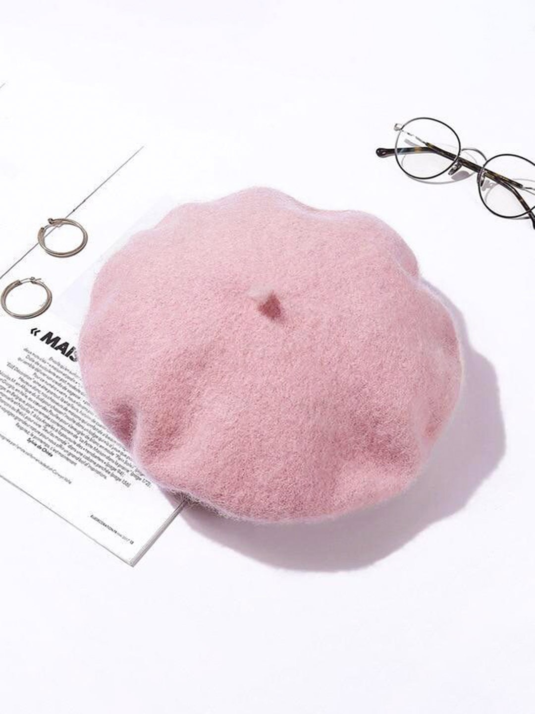 

TIPY TIPY TAP Women Woollen Beret Cap, Pink