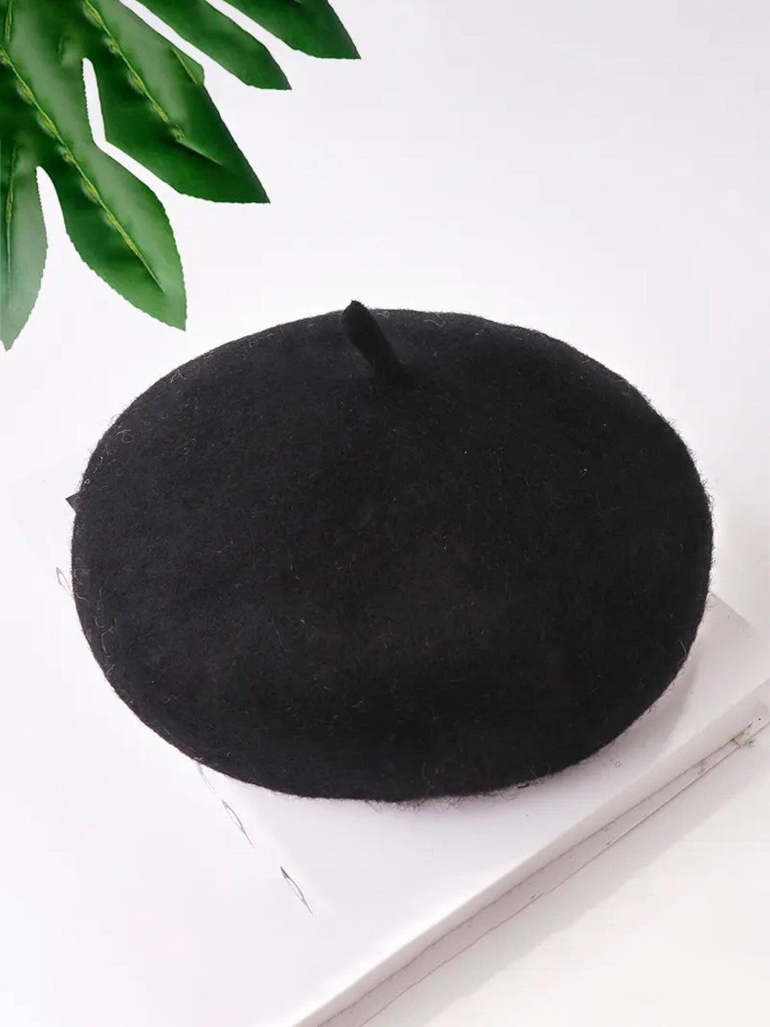 

TIPY TIPY TAP Women Woollen Beret Cap, Black