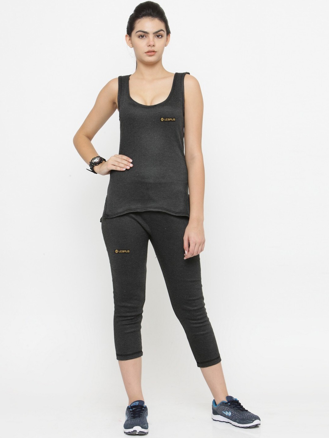 

UZARUS Self-Design Cotton Thermal Set, Black
