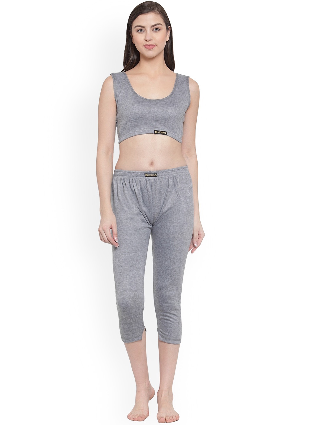 

UZARUS Self-Design Cotton Thermal Set, Grey