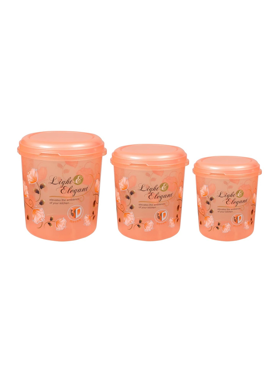 

3D METRO SUPER STORE Orange 3 Pieces Kitchen Storage