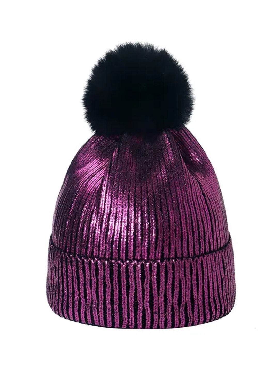 TIPY TIPY TAP Unisex Self Design Wool Beanie, Purple