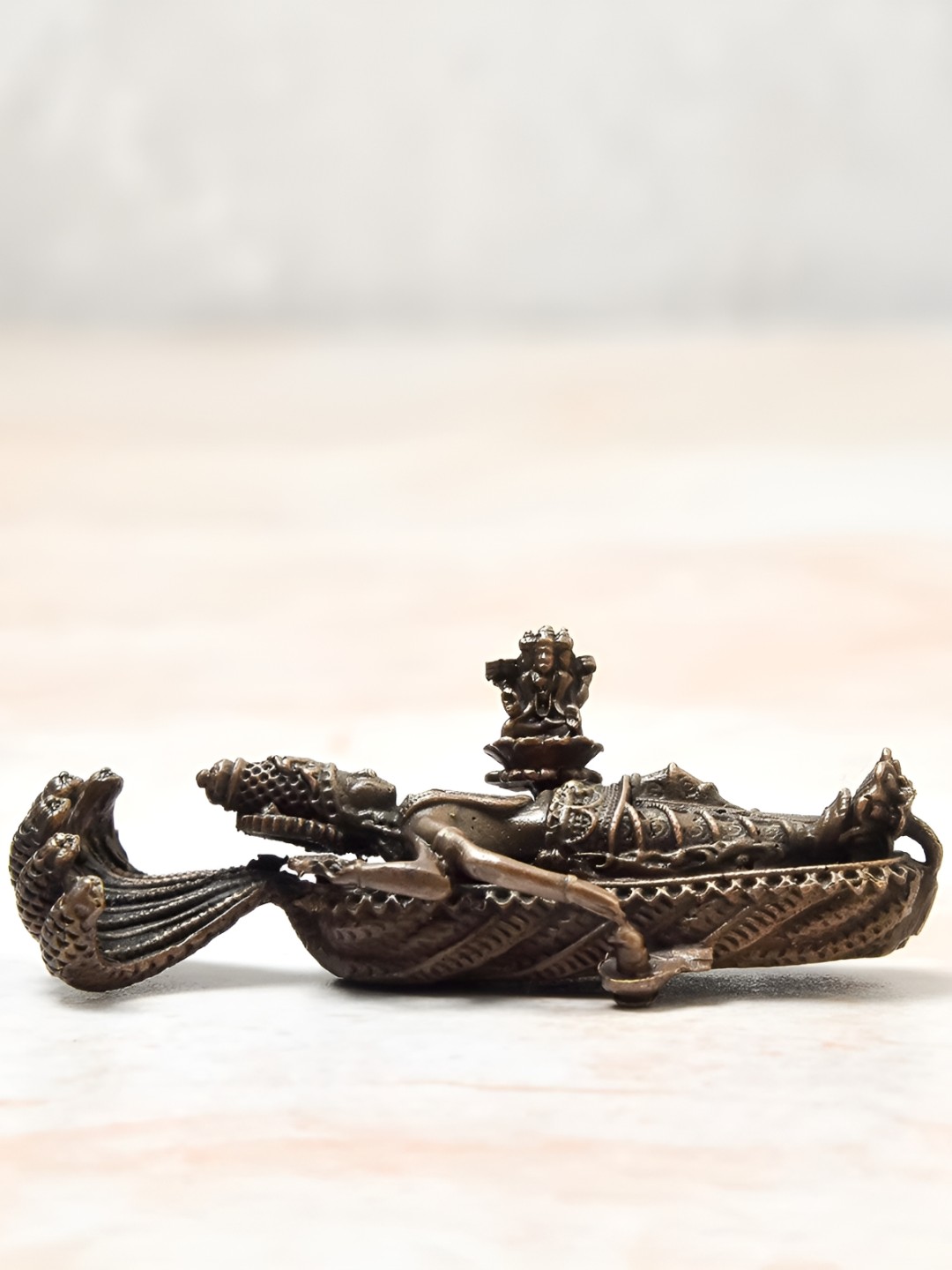 

Bhimonee Decor Copper Toned Religious Ranganatha Swamy Idol Showpiece