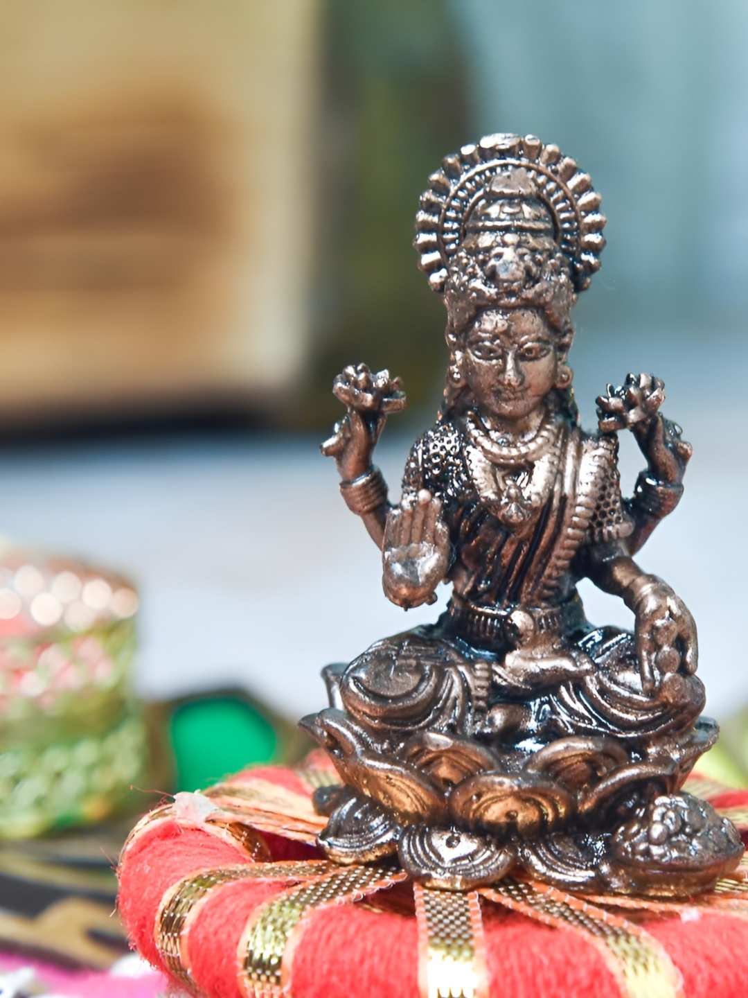 

Bhimonee Decor Copper Toned Idol Showpiece