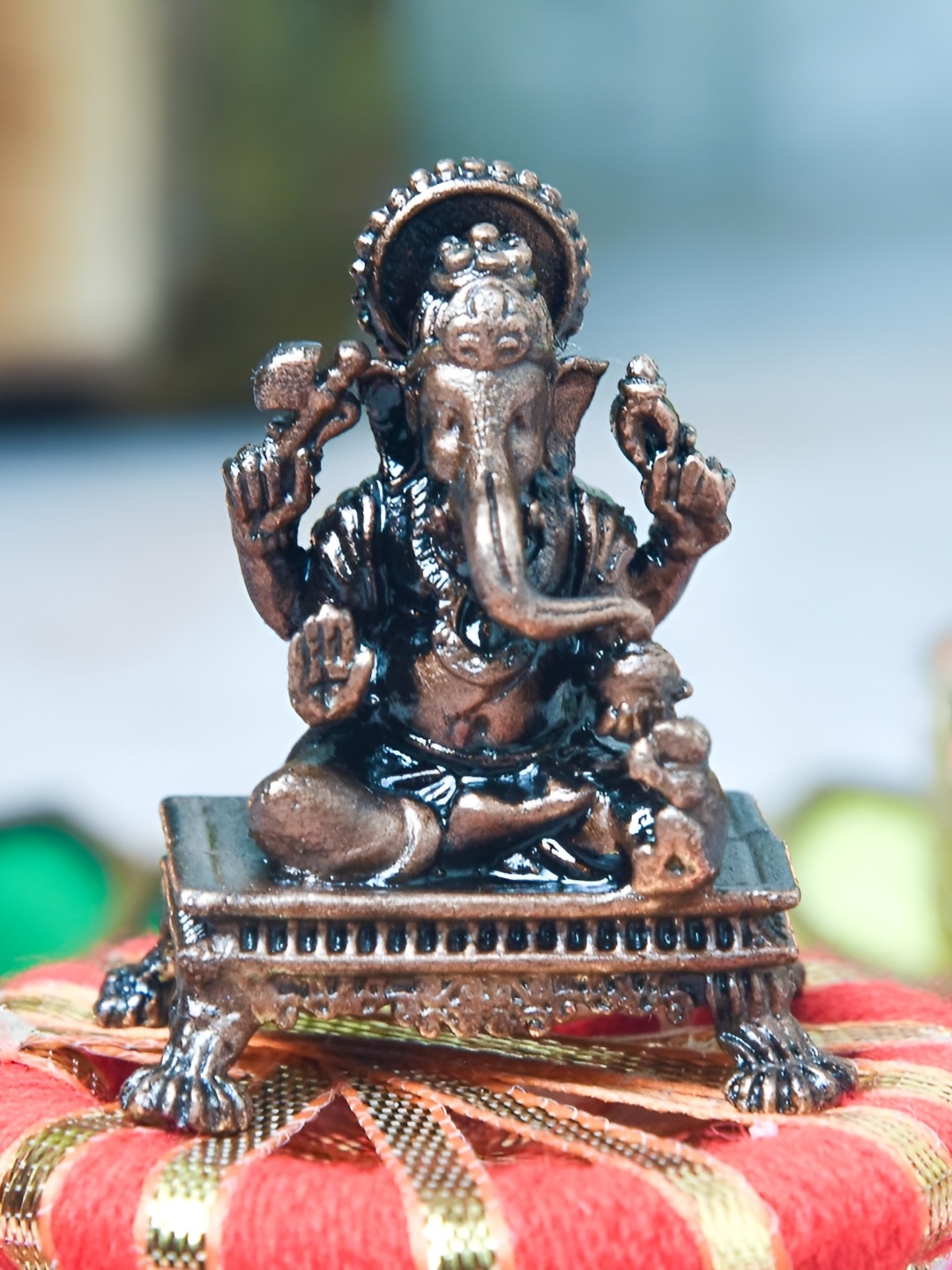 

Bhimonee Decor Copper Toned Idol Showpiece
