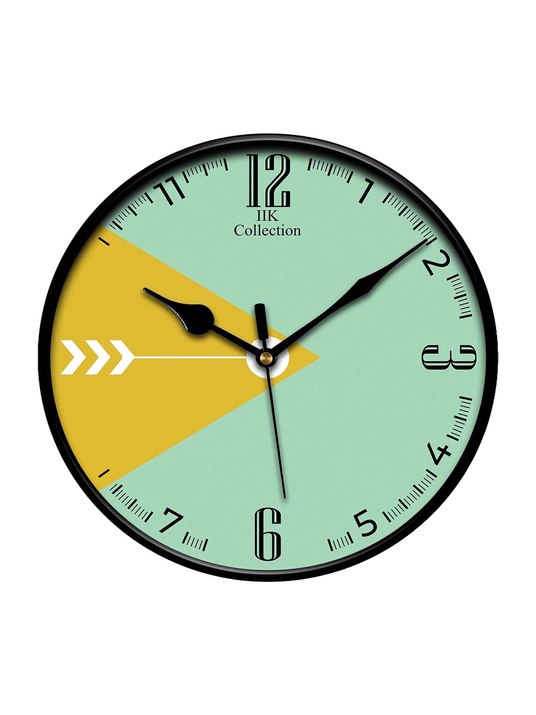 

IIK COLLECTION Black Printed Contemporary Wall Clock