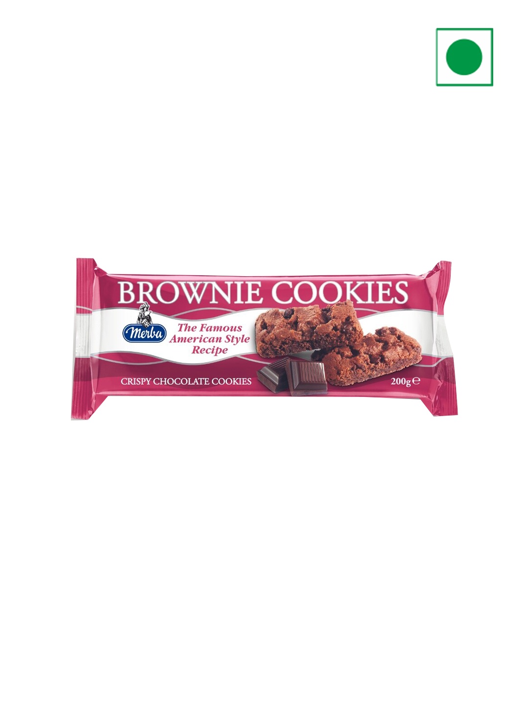 

Merba Brownie Cookies - 200g, Blue