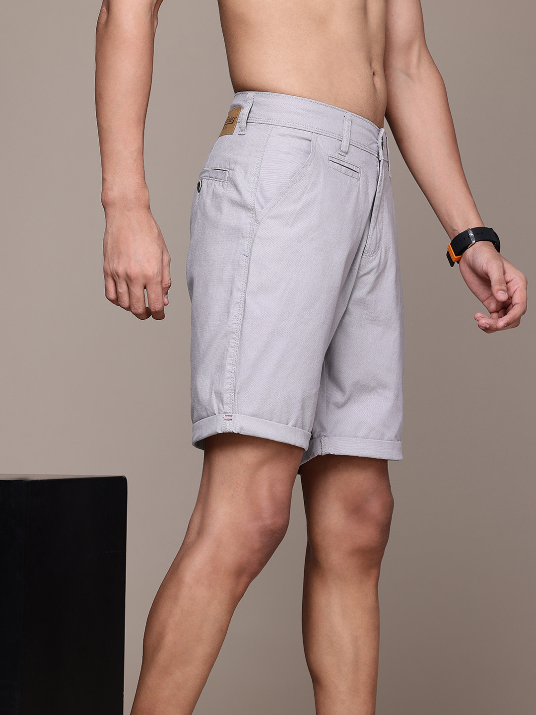 

The Roadster Lifestyle Co. Men Pure Cotton Regular Shorts, Grey