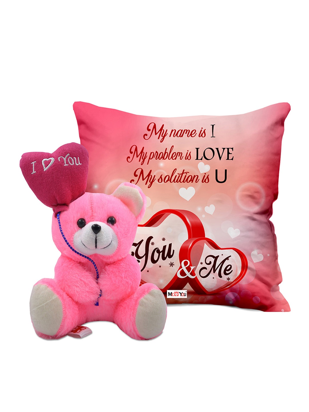 

ME & YOU Pink & Black 2 Pieces Home Gift Set