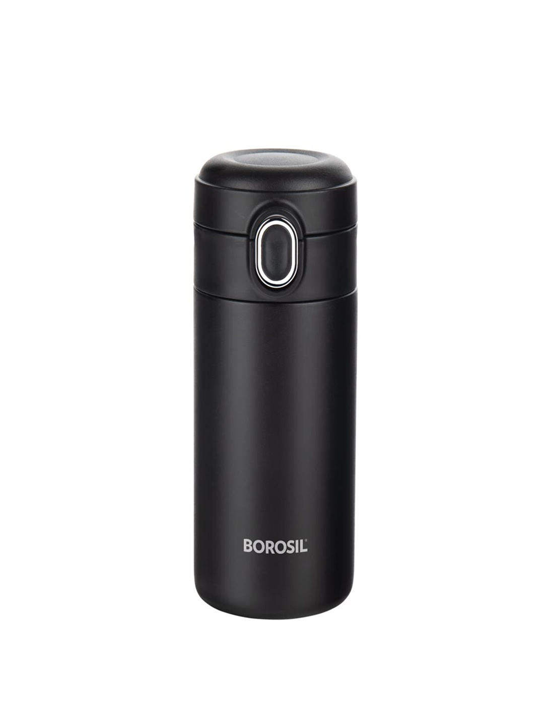 

BOROSIL Hydra Black Double Wall Vacuum Insulated Traveller Flask 300 ml