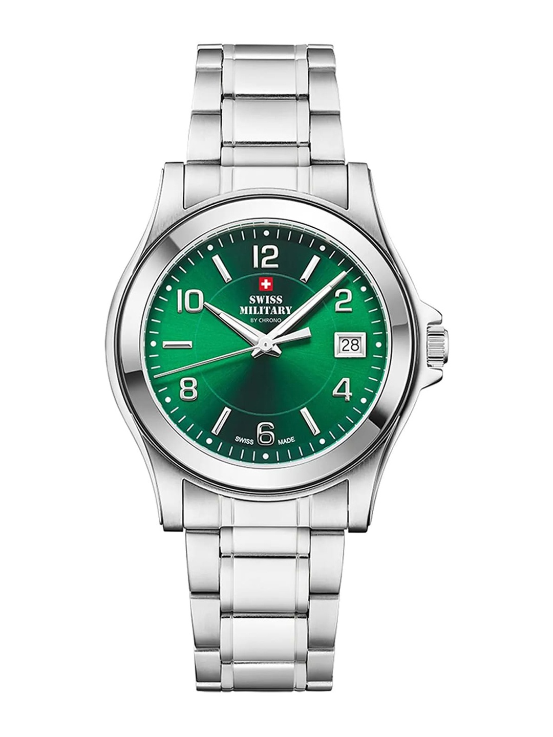 

Swiss Military by Chrono Men Swiss Made Analog Watch -SM34002.24, Green