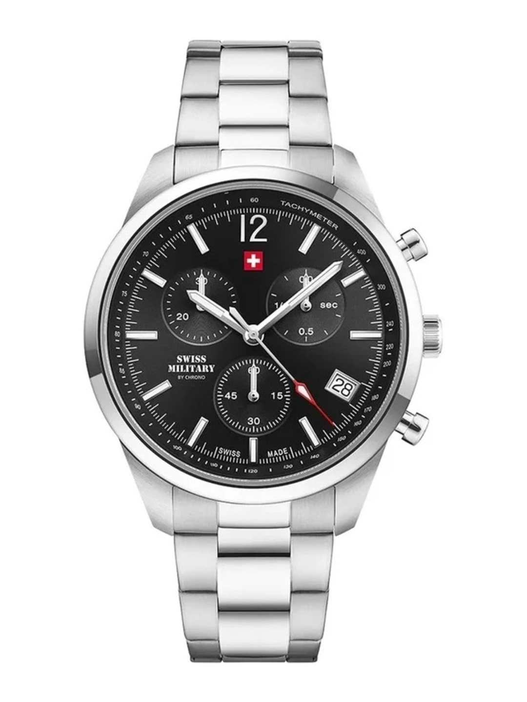 

Swiss Military by Chrono Men Swiss Made Chronograph Watch - Sm34097.01, Black