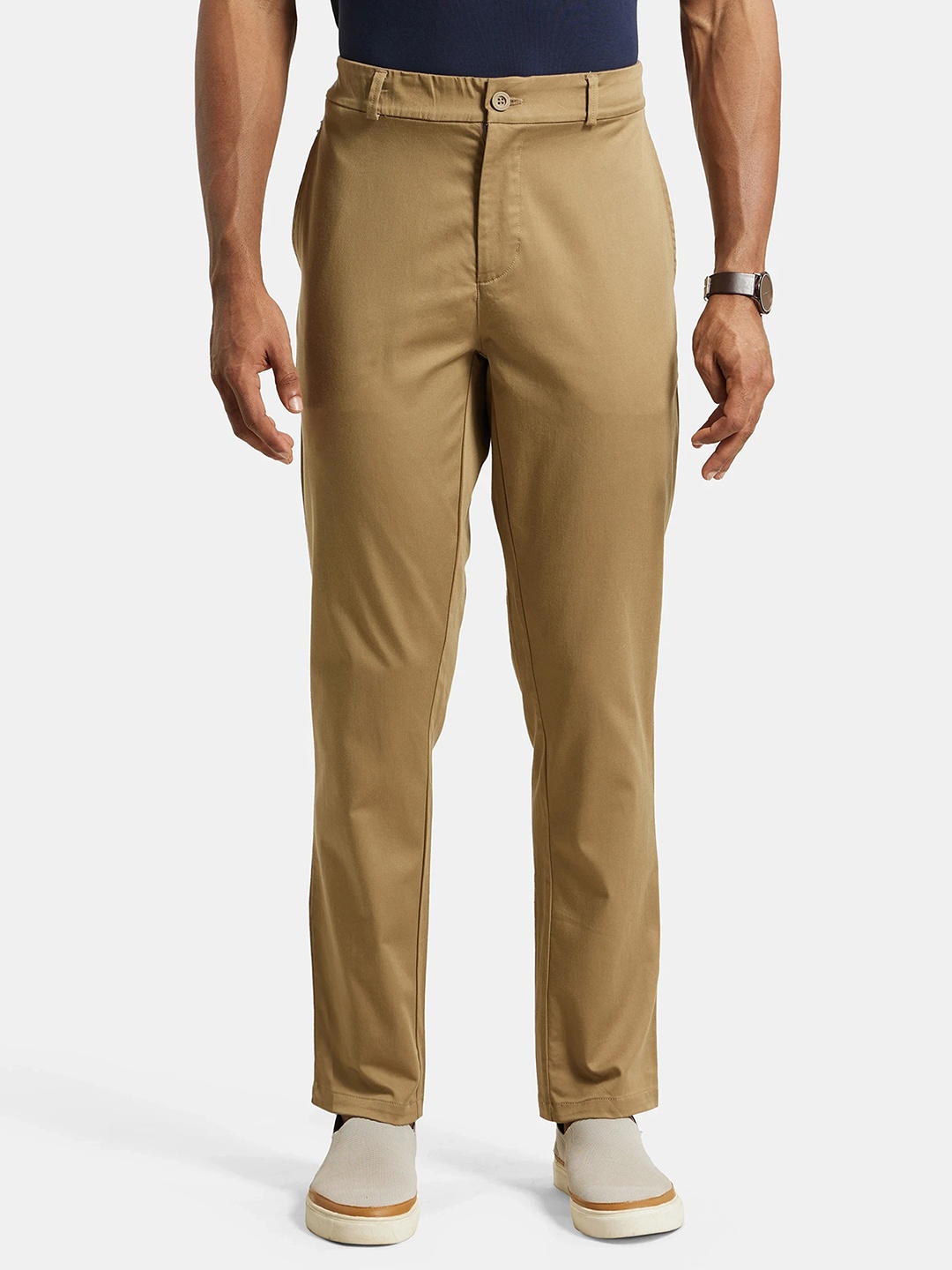 

Jockey Men Slim Fit Trousers, Brown