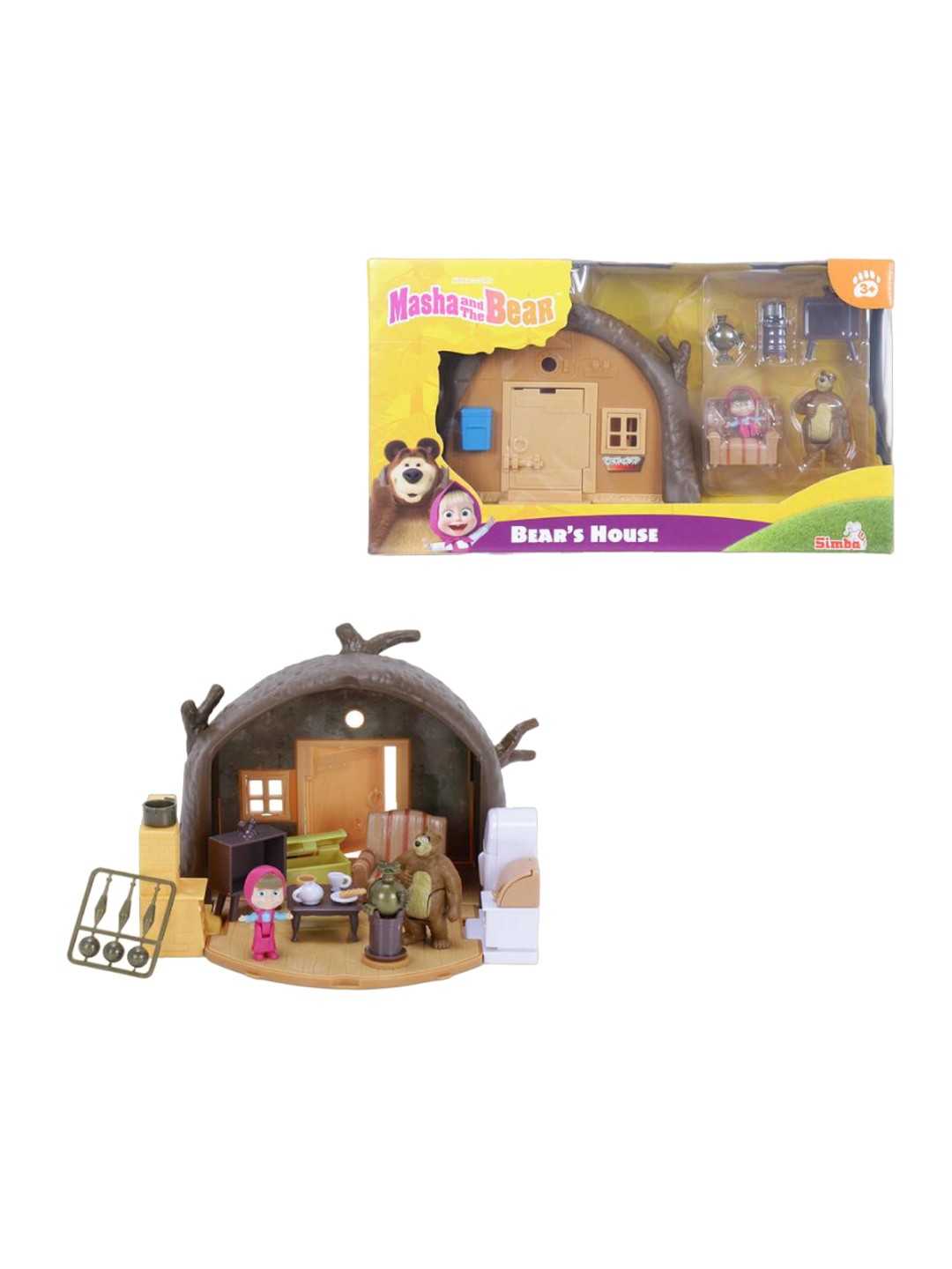 

Simba Kids Masha & The Bear Play Set With Accessories, Brown