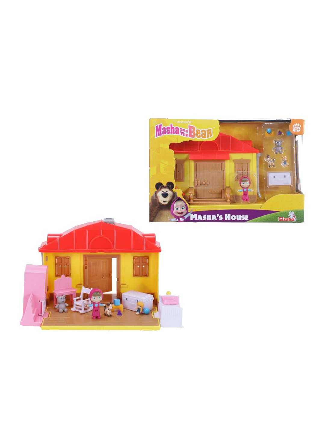 

Simba Kids Role Play Masha Playset House, Red