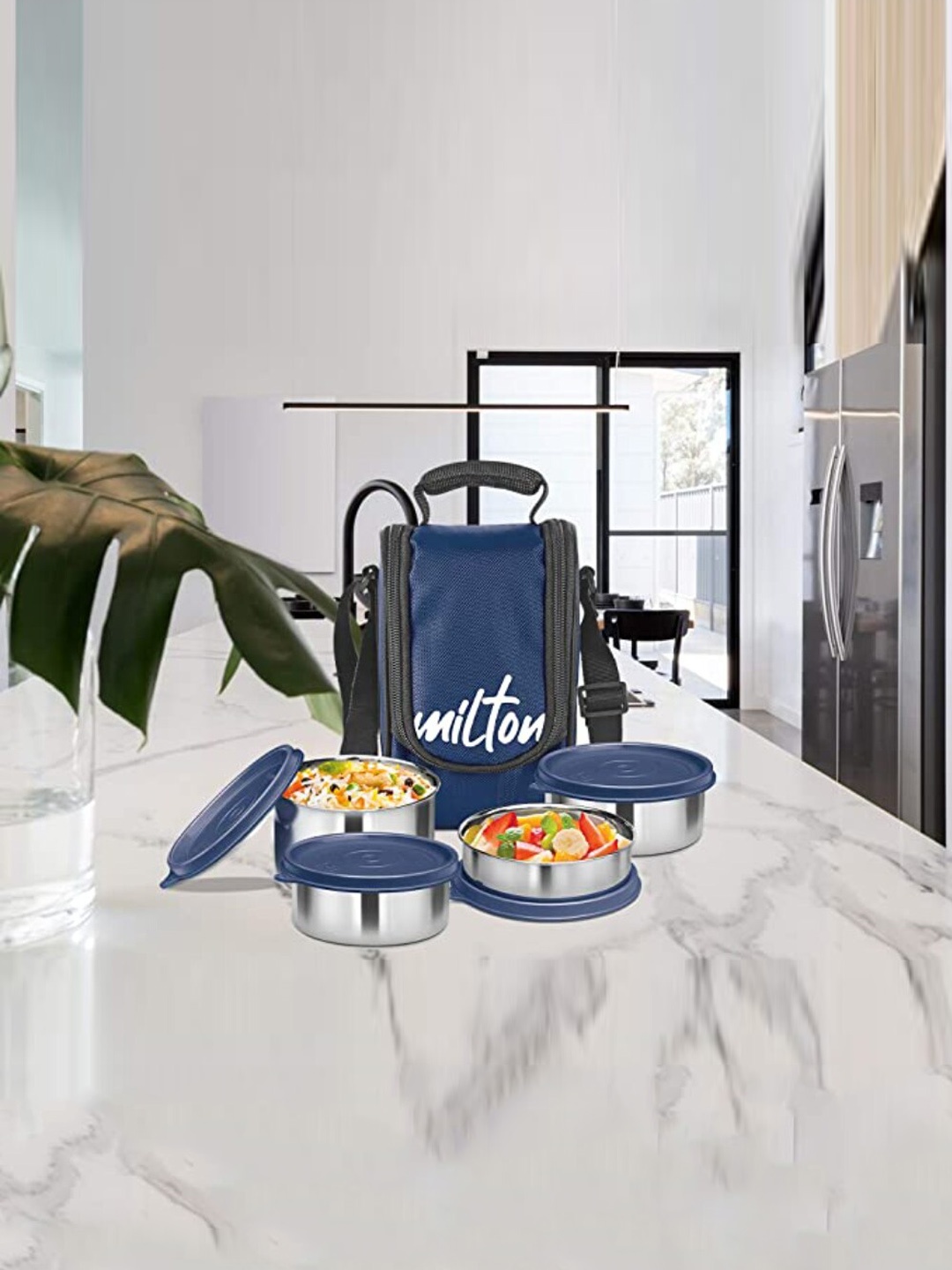 

Milton 4 Pcs Blue Lunch Boxes With Bag