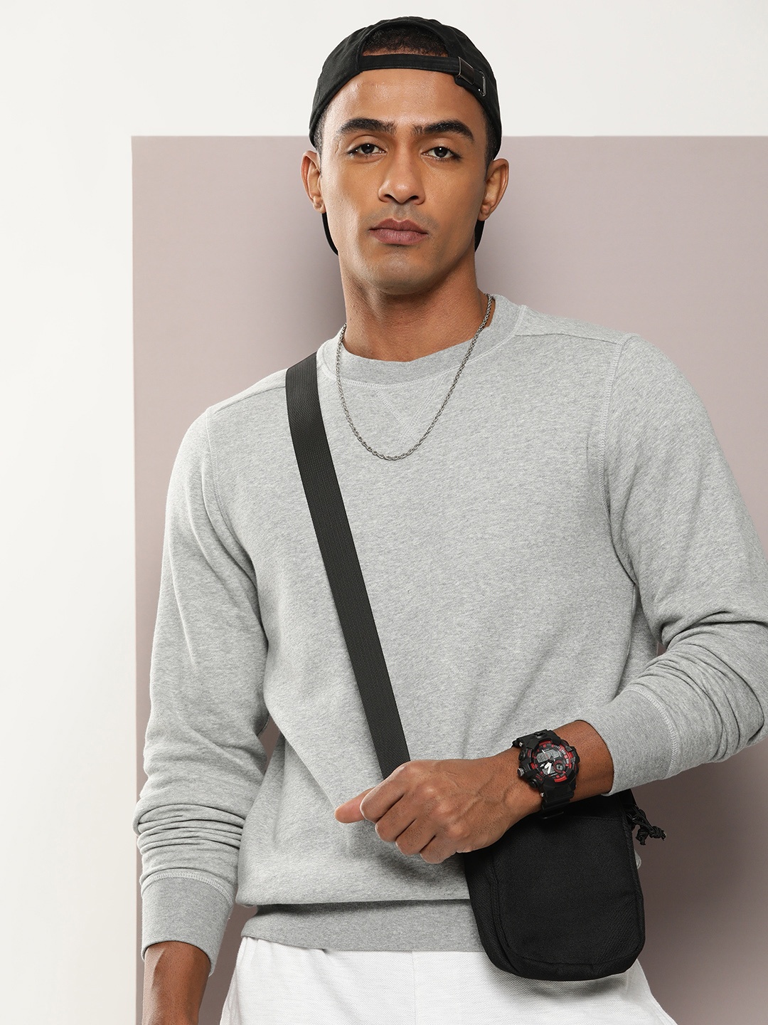 

Kook N Keech Men Premium Sweatshirt, Grey melange