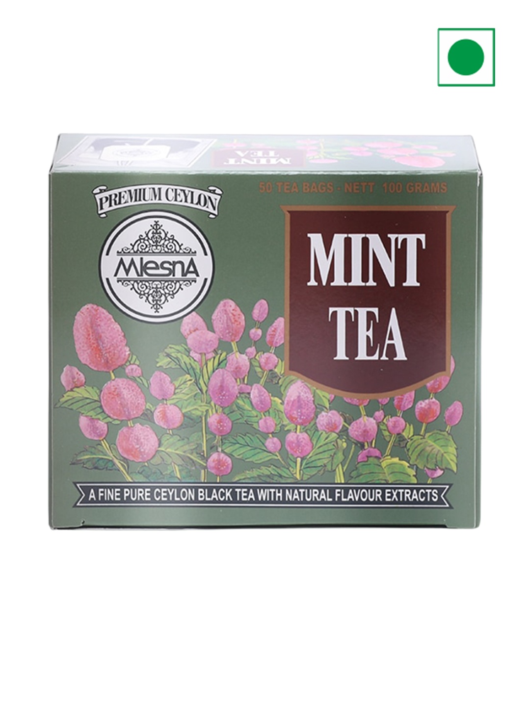 

Mlesna Set of 2 Mint Tea Bag 100 gm each, Green