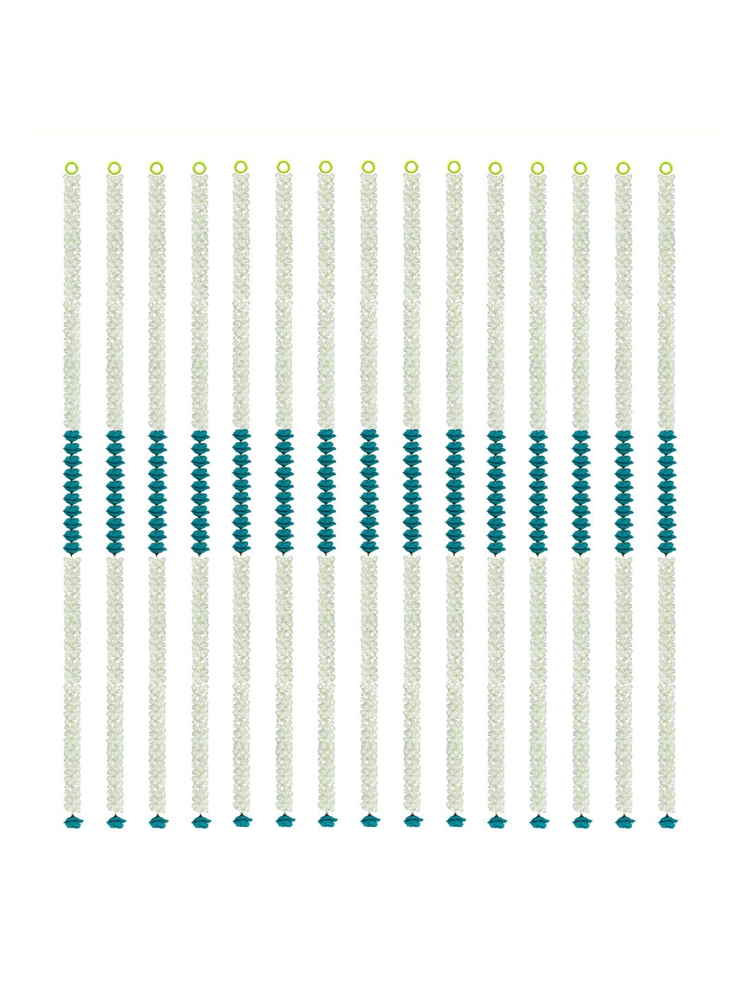 

iHandikart White & Blue 15 Pieces Hanging Jasmine Artificial Flower