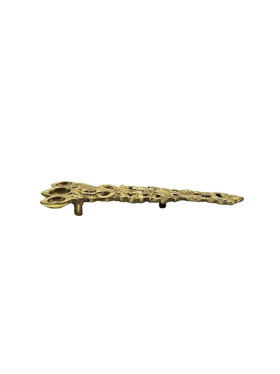 PujaNPujari Gold-Tone Sheshnag Design Aarti Pooja Spoon