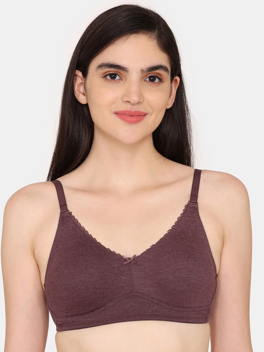 

Rosaline by Zivame Half Coverage Non Padded T-shirt Bra With All Day Comfort, Brown