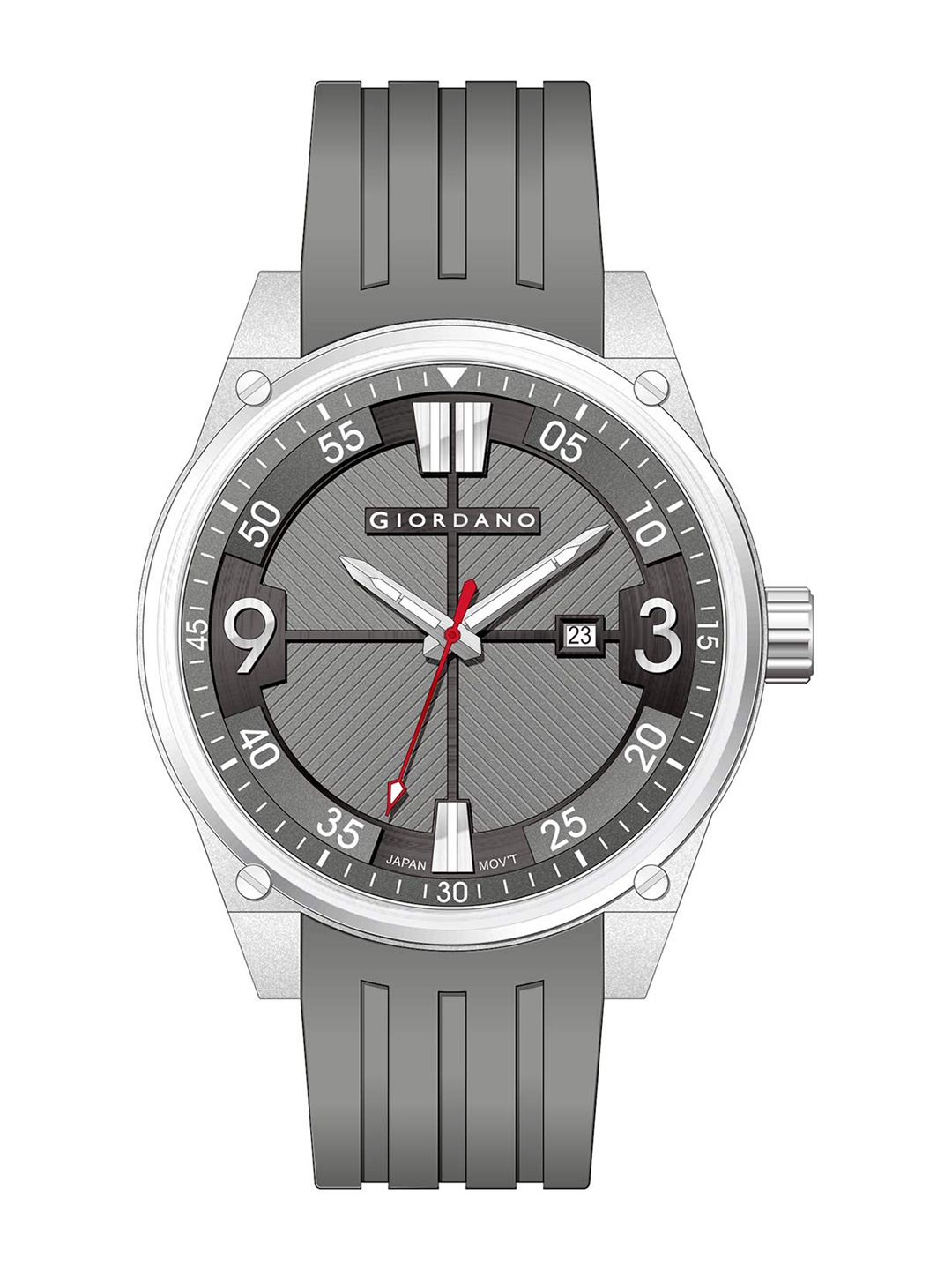 

GIORDANO Men Dial & Straps Analogue Watch GD-1064-01, Grey