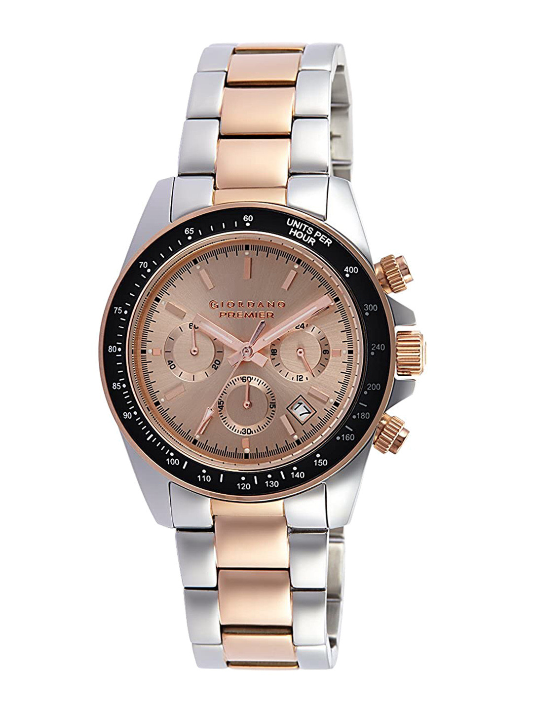 

GIORDANO Women Stainless Steel Analogue Watch C2069-22X, Rose gold