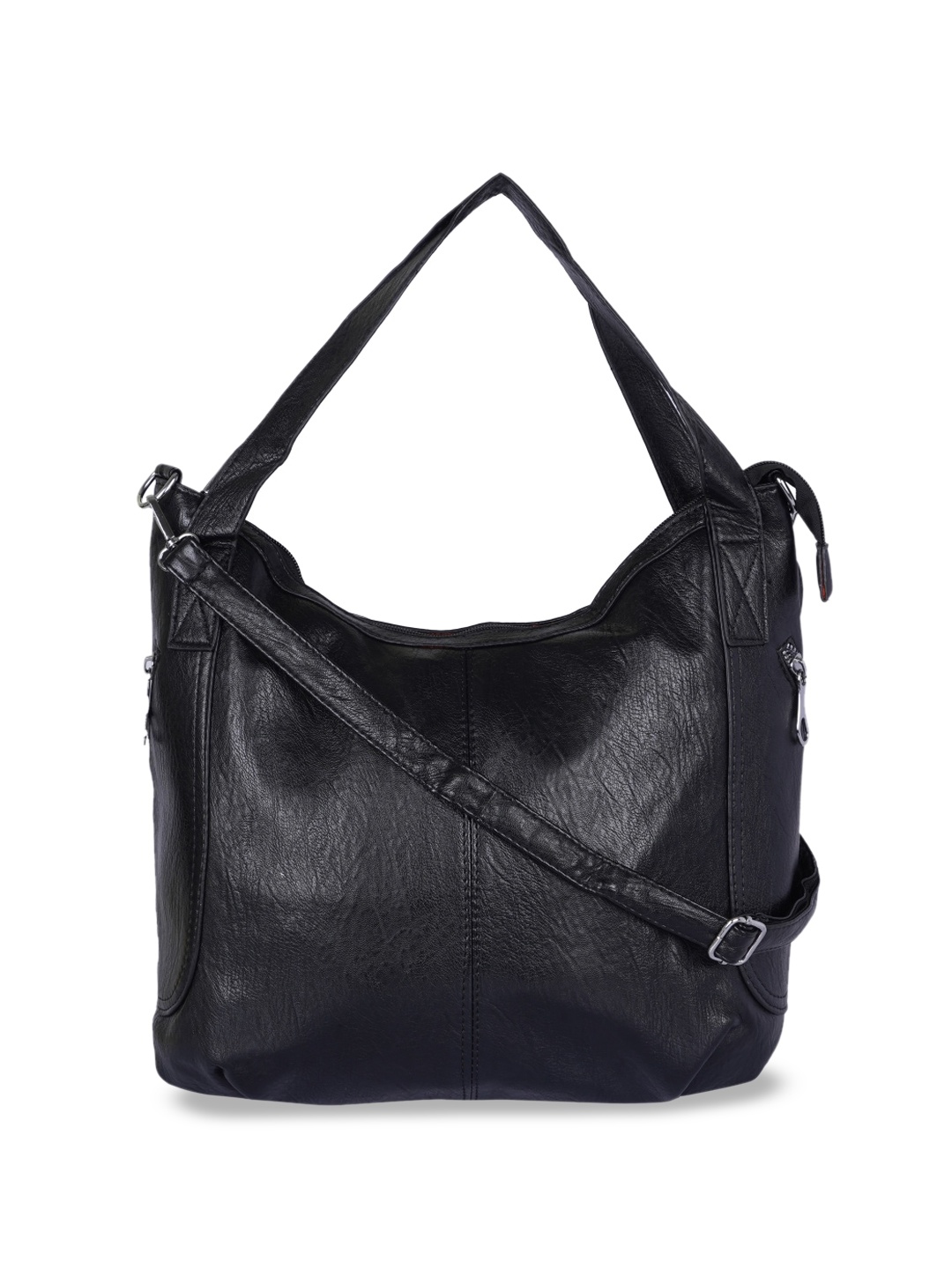 

CHRONICLE Oversized Shopper Hobo Bag, Black