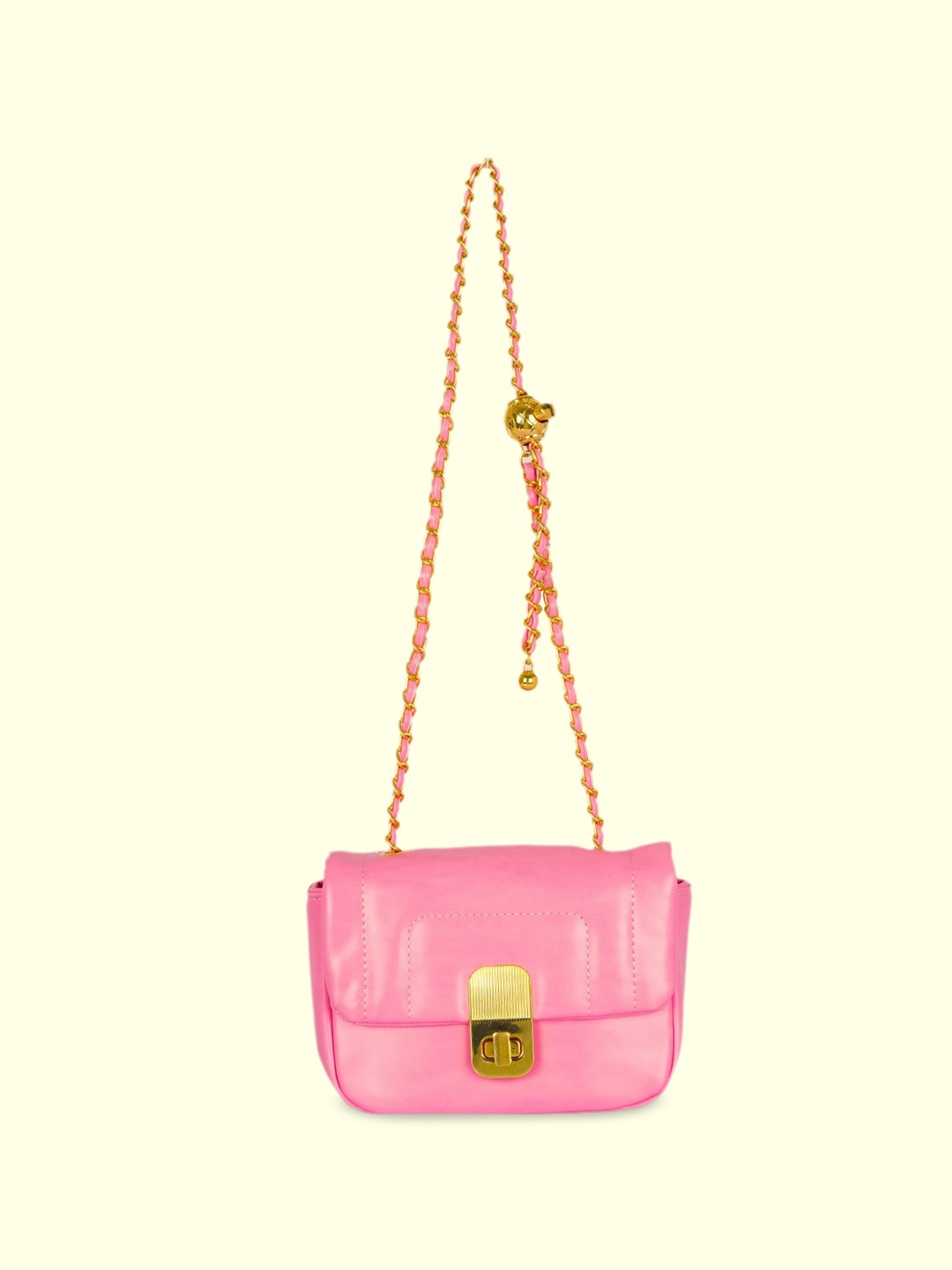 CHRONICLE Structured Sling Bag, Pink