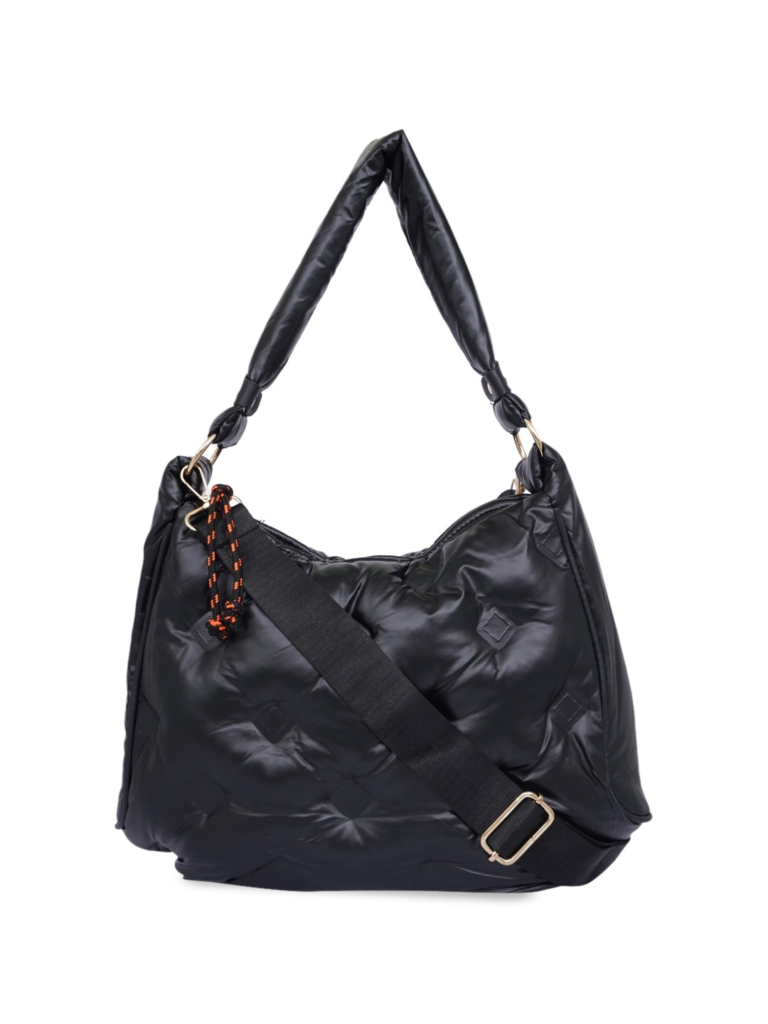 

CHRONICLE Structured Hobo Bag, Black