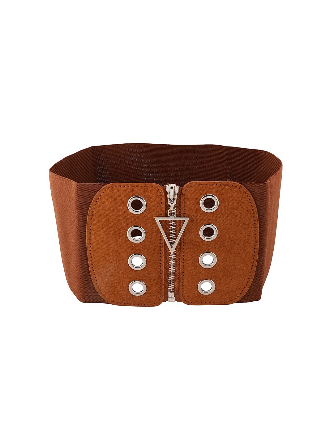 

Style Shoes Embellished PU Belt, Brown